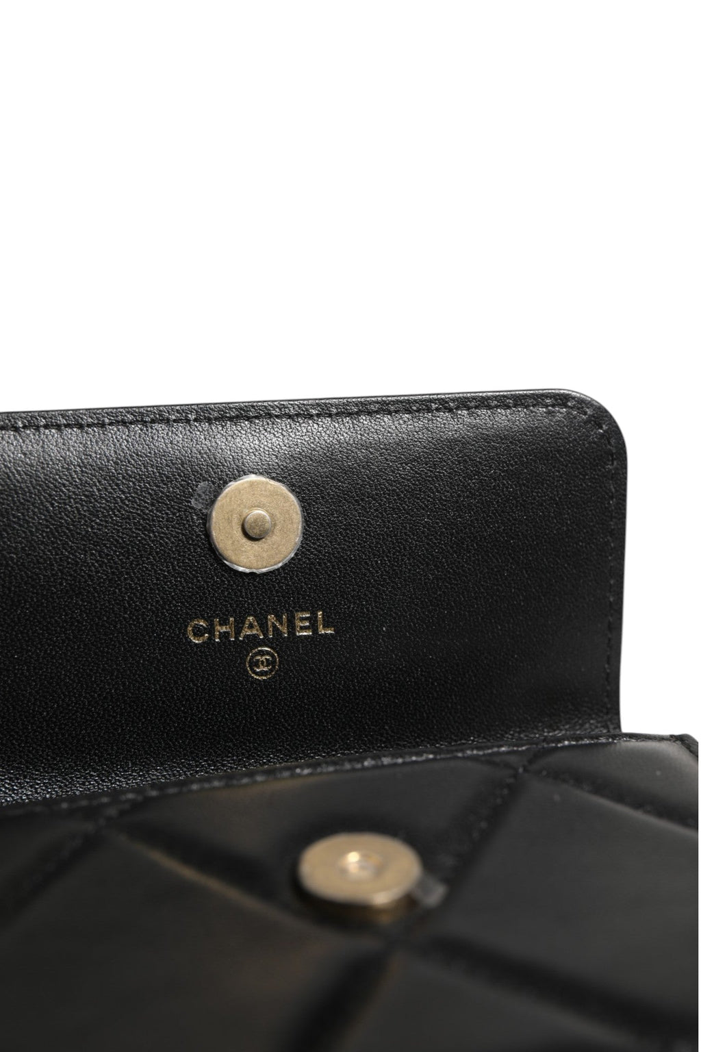 Chanel 19 Flap Coin Purse Quilted Leather Black Crossbody Chanel