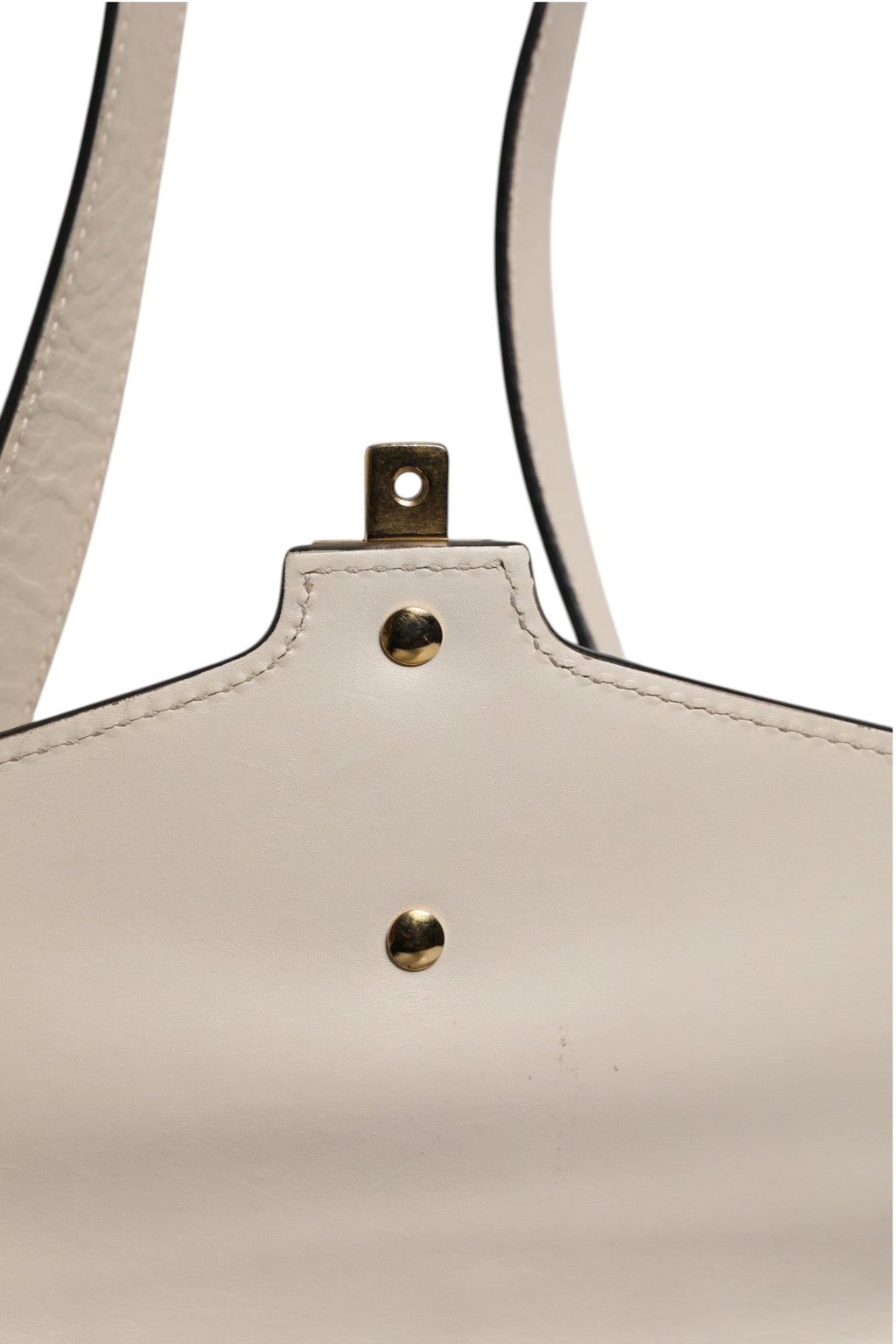 Gucci White Calfskin Leather Sylvie Crossbody Bag Gucci