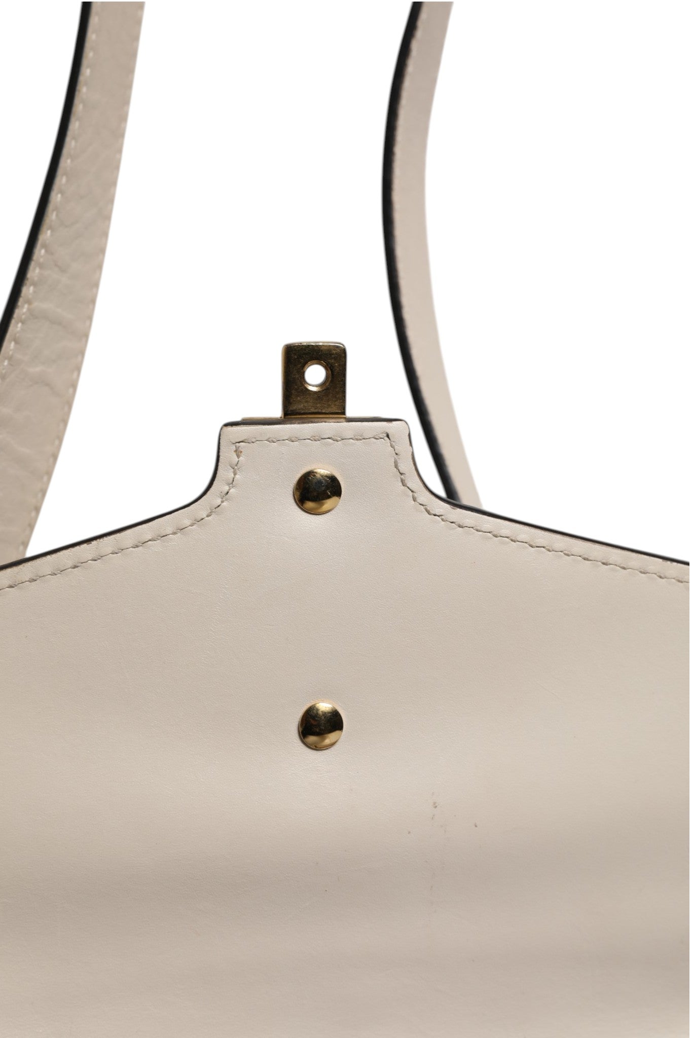 Gucci White Calfskin Leather Sylvie Crossbody Bag Gucci
