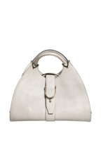 Gucci White Leather Stirrup Top Handle Bag Gucci