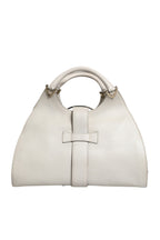 Gucci White Leather Stirrup Top Handle Bag Gucci