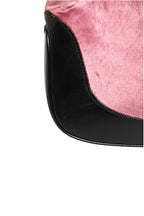 Gucci Jackie Pink Velvet And Black Leather Shoulder Bag Gucci
