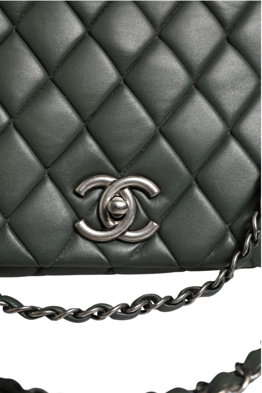 Chanel Quilted Lambskin Leather New Bubble Flap Bag Chanel