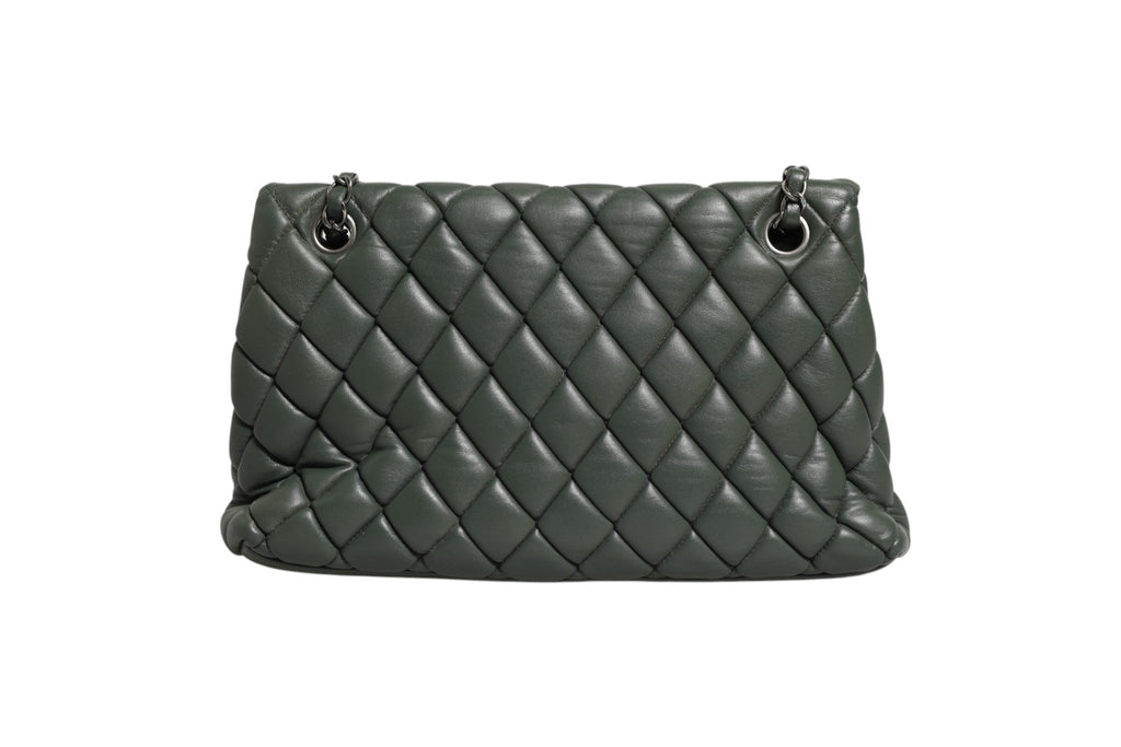 Chanel Quilted Lambskin Leather New Bubble Flap Bag Chanel