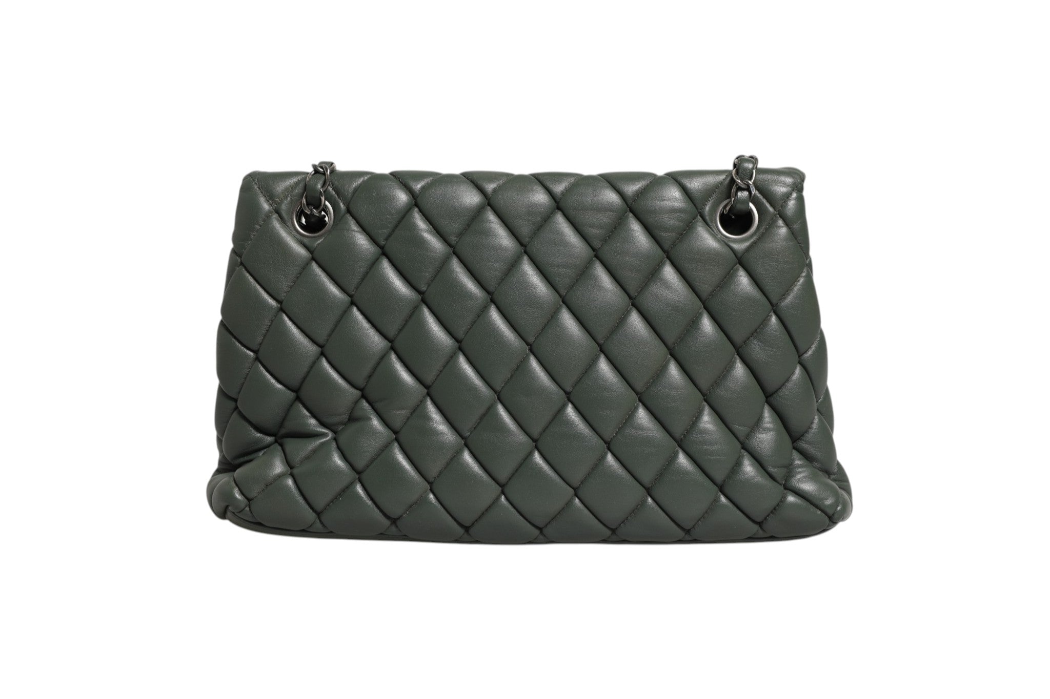 Chanel Quilted Lambskin Leather New Bubble Flap Bag Chanel