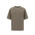Valentino Brown Silk T-Shirt Valentino