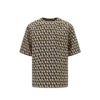 Valentino Brown Silk T-Shirt Valentino
