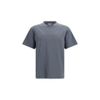 Burberry Gray Cotton T-Shirt Burberry