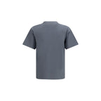 Burberry Gray Cotton T-Shirt Burberry