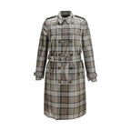 Burberry Brown Polyester Trench Coat Burberry
