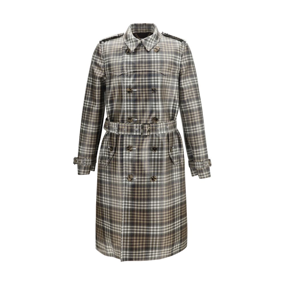 Burberry Brown Polyester Trench Coat Burberry