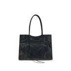 Balenciaga Black Lamb Ovis Aries Aries Shoulder Bag Balenciaga