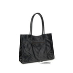 Balenciaga Black Lamb Ovis Aries Aries Shoulder Bag Balenciaga