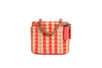 Chanel Raffia Jute Striped Mini Vanity Case Chanel