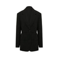 Prada Black Fleece Wool Coat Prada
