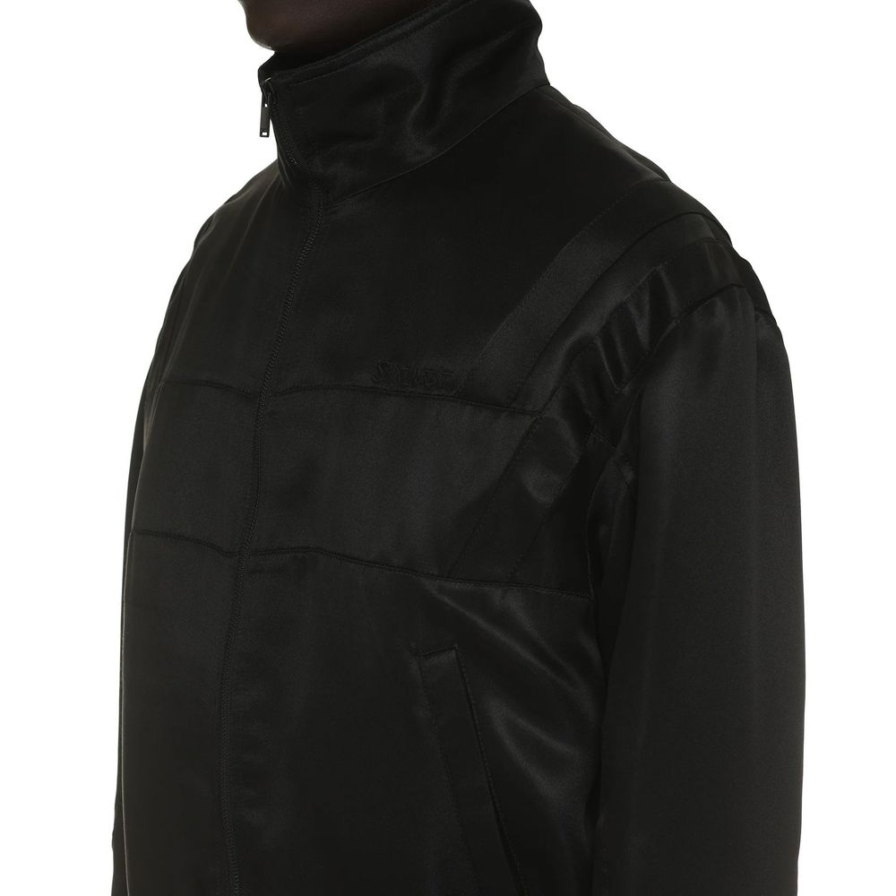 Saint Laurent Black Silk Bomber Saint Laurent