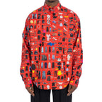Balenciaga Multicolor Cotton Pattern Shirt Balenciaga