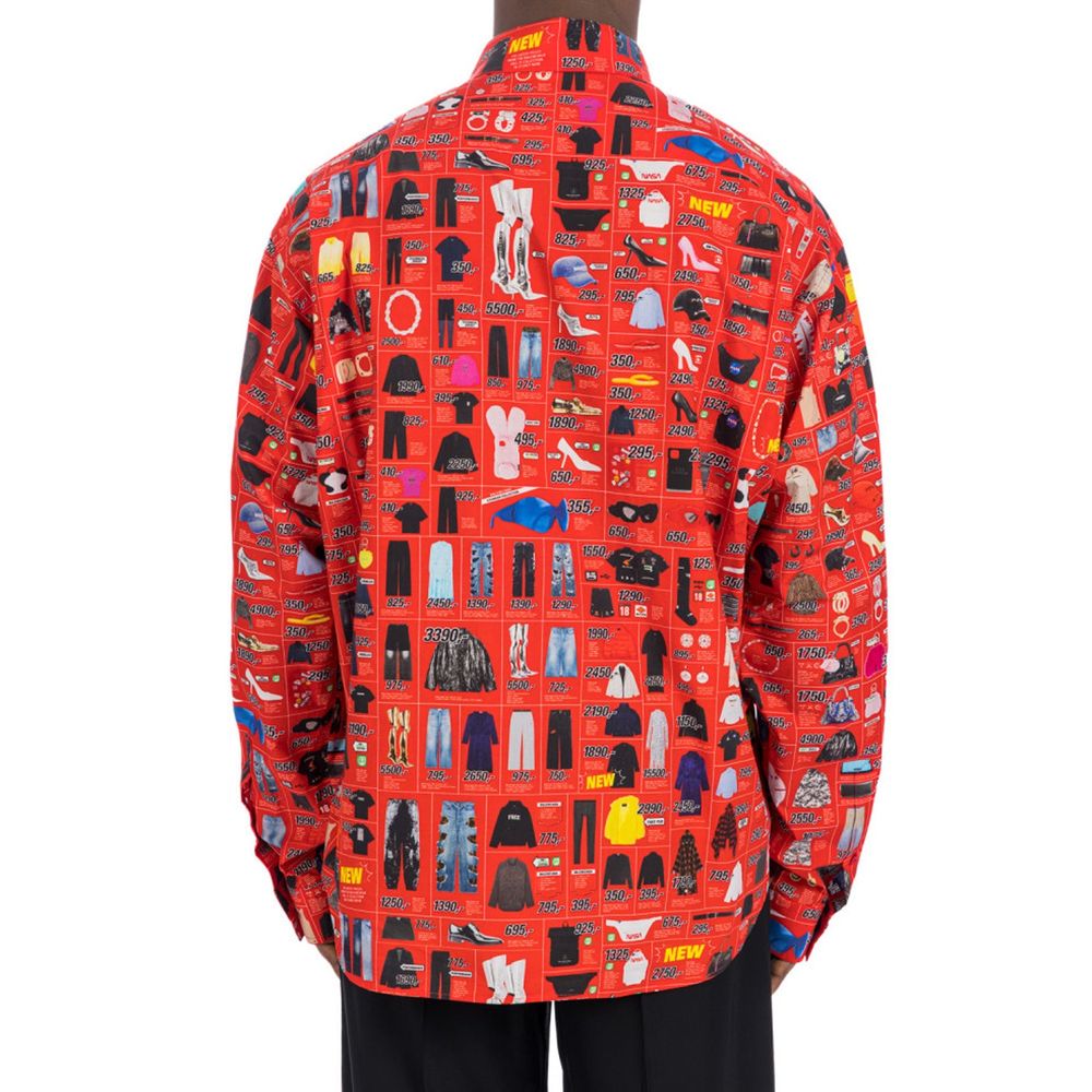 Balenciaga Multicolor Cotton Pattern Shirt Balenciaga