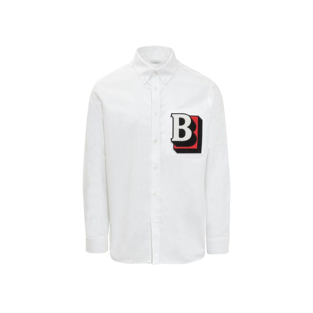 Burberry White Cotton Dress Shirt Burberry