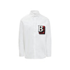 Burberry White Cotton Dress Shirt Burberry