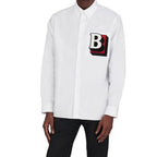 Burberry White Cotton Dress Shirt Burberry