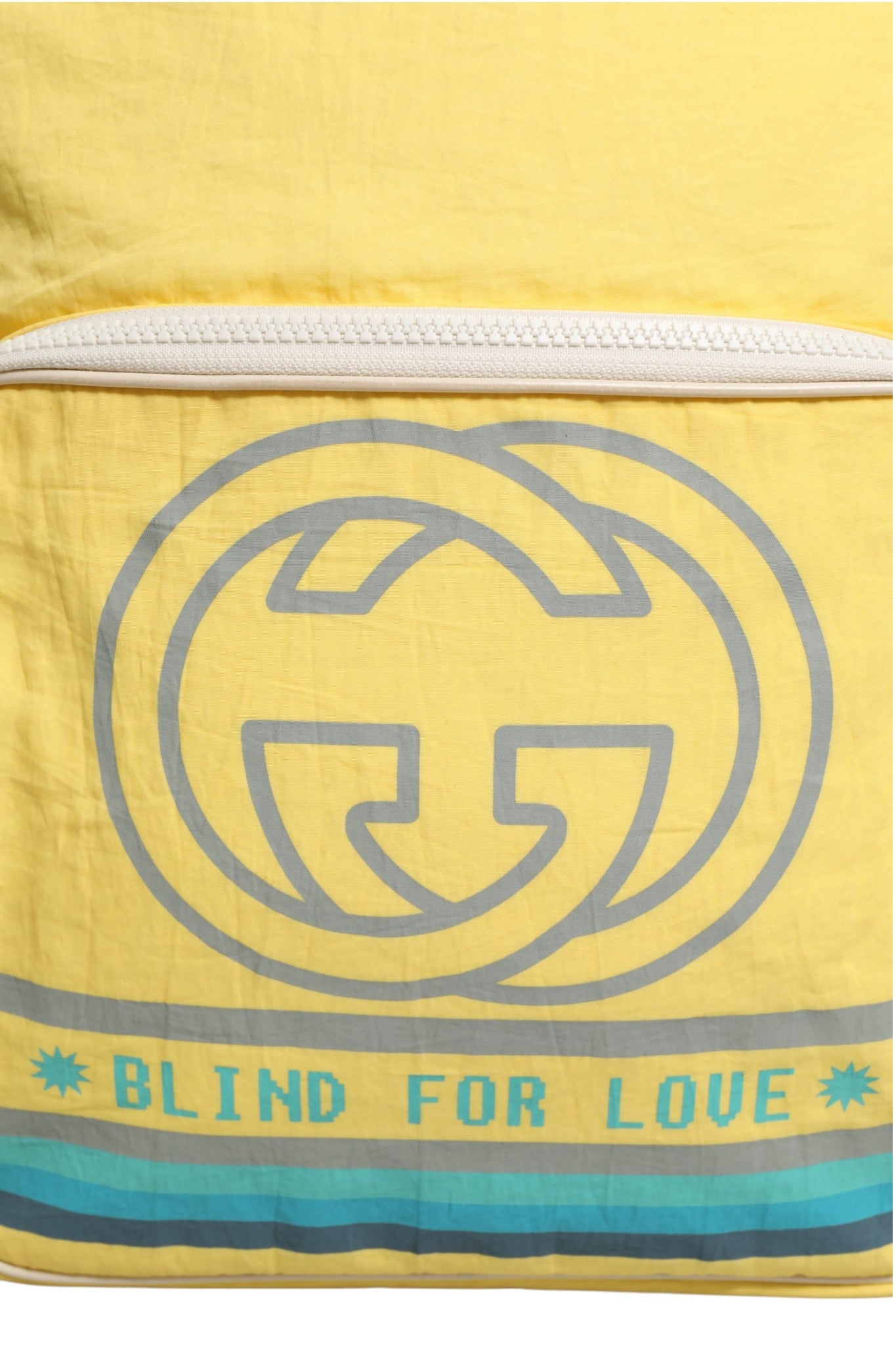 Yellow Nylon Gucci Blind For Love Backpack Gucci