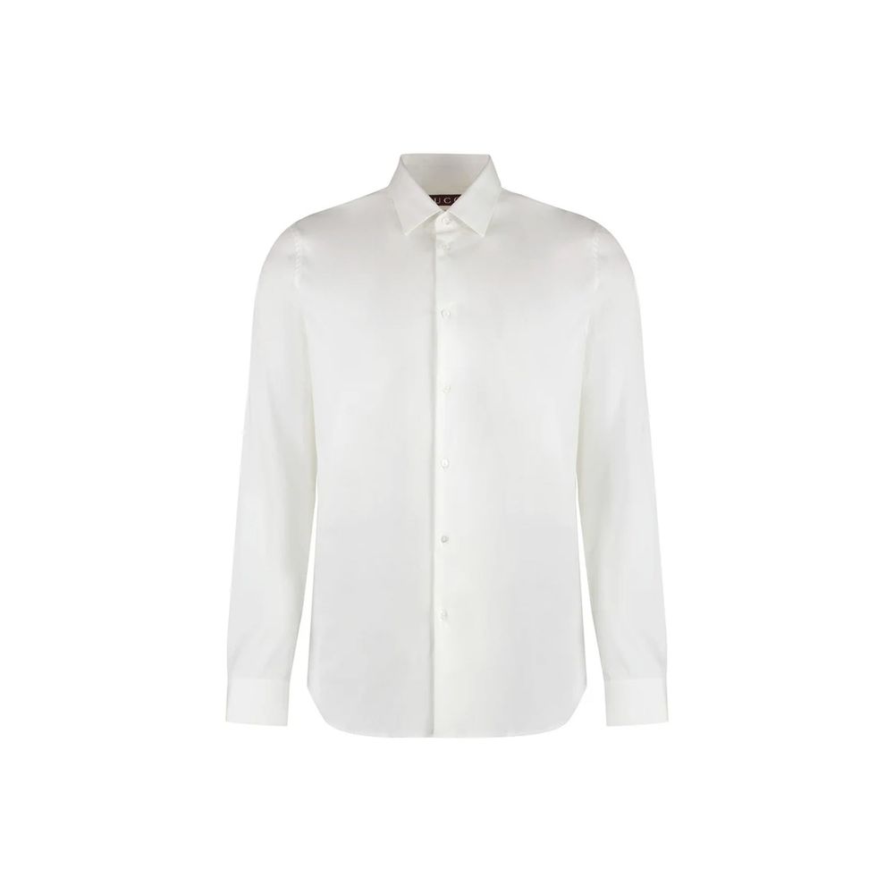 Gucci White Cotton Dress Shirt Gucci