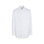 Valentino White Cotton Dress Shirt Valentino