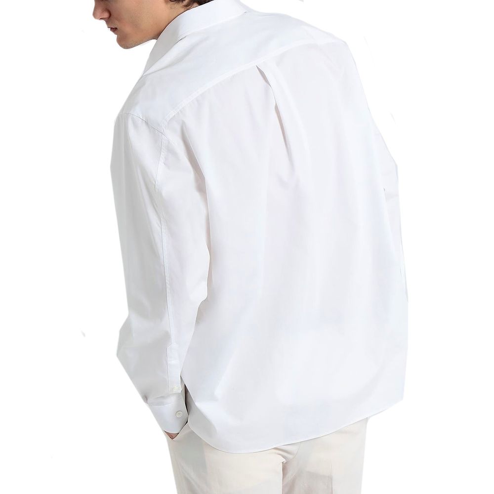 Valentino White Cotton Dress Shirt Valentino