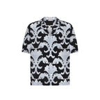 Valentino Black Silk Pattern Shirt Valentino