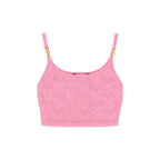 Versace Multicolor Elastane Tank Tops Versace