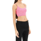 Versace Multicolor Elastane Tank Tops Versace