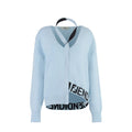 Fendi Blue Cashmere Cardigan Fendi