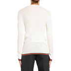 Gucci White Silk T-Shirt Gucci