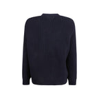 Prada Blue Cotton Cardigan Prada