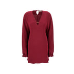 Fendi Purple Silk Casual Dress Fendi