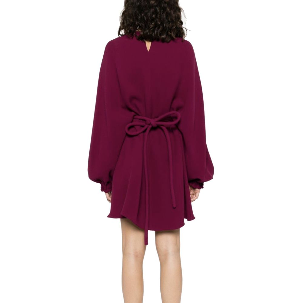 Fendi Purple Silk Casual Dress Fendi