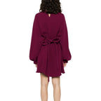 Fendi Purple Silk Casual Dress Fendi
