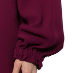 Fendi Purple Silk Casual Dress Fendi