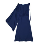 Prada Blue Acetate Casual Dress Prada