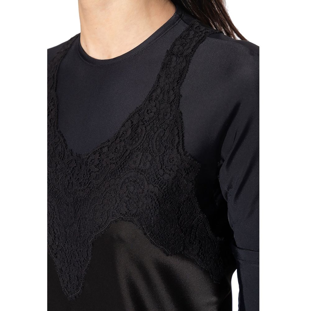 Balenciaga Black Acetate Casual Dress Balenciaga