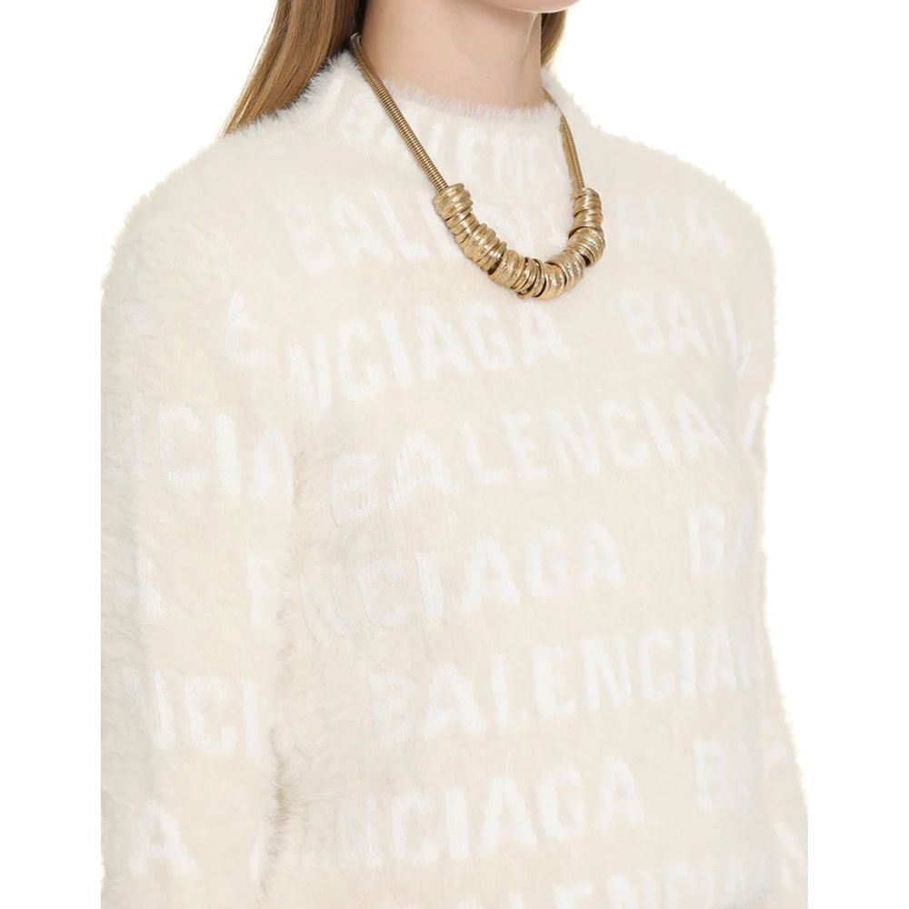 Balenciaga White Elastane Sweatshirt Balenciaga