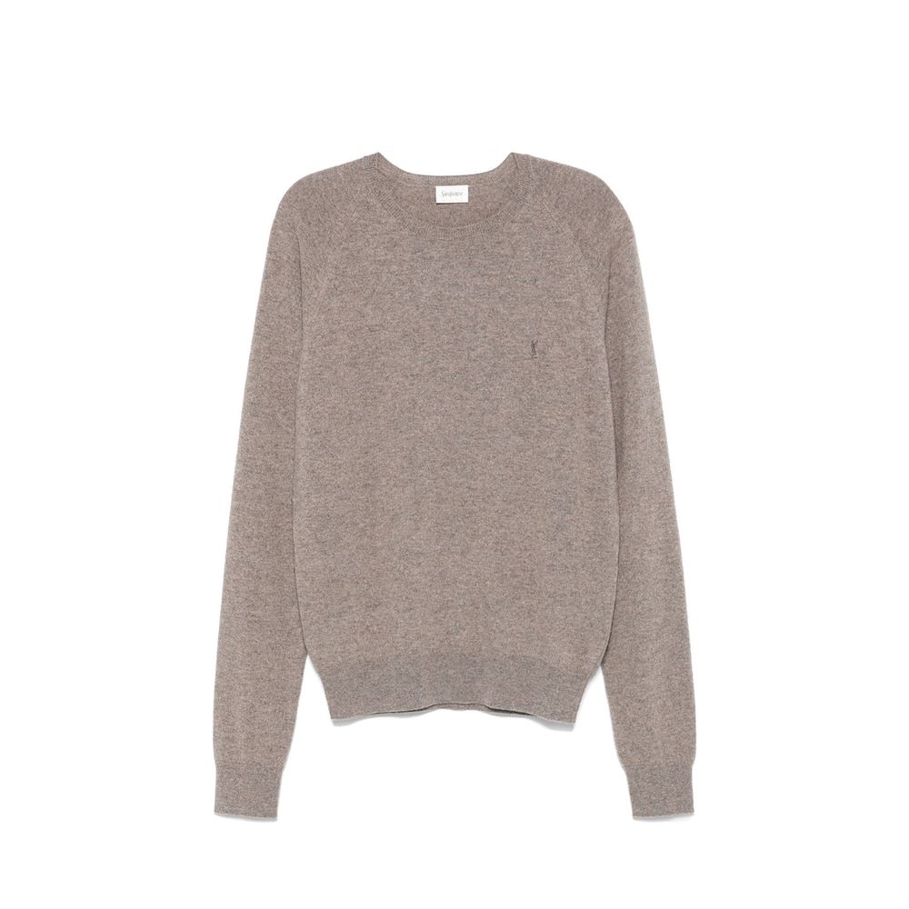 Saint Laurent Brown Cashmere Sweater Saint Laurent