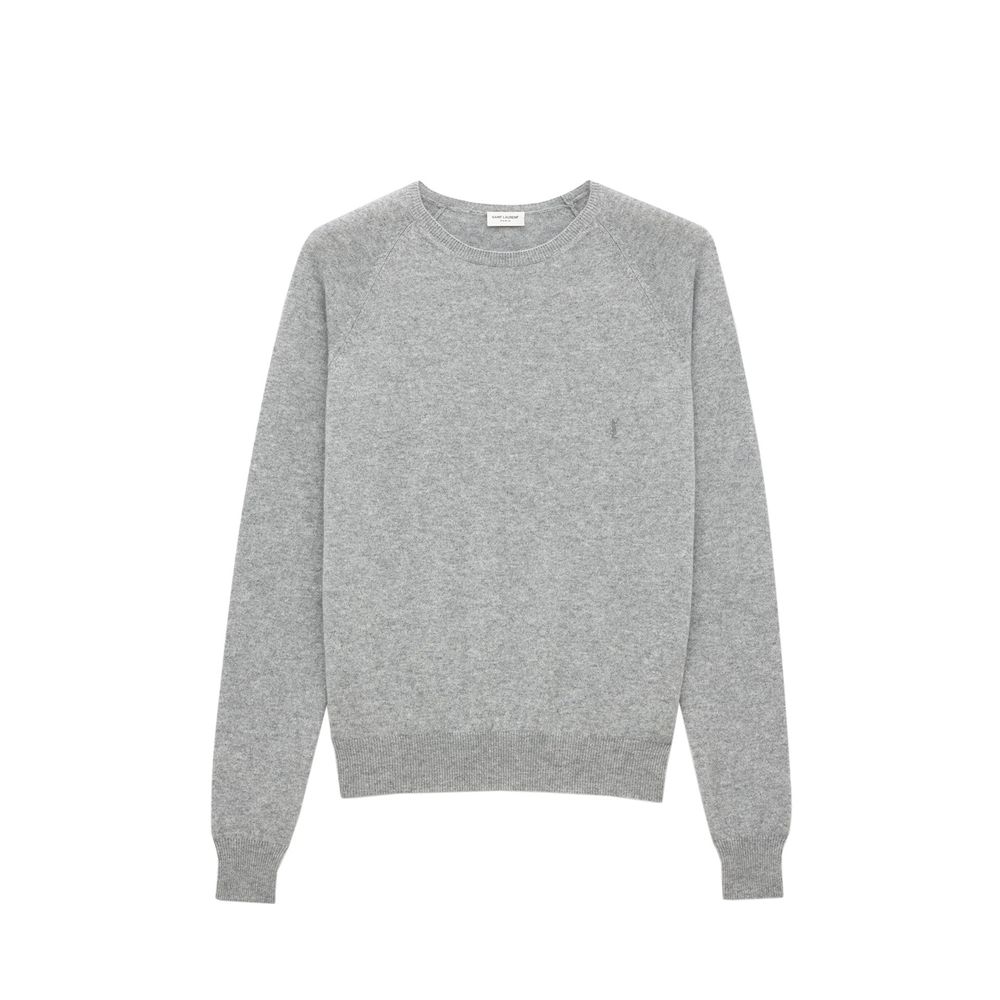Saint Laurent Gray Cashmere Sweater Saint Laurent