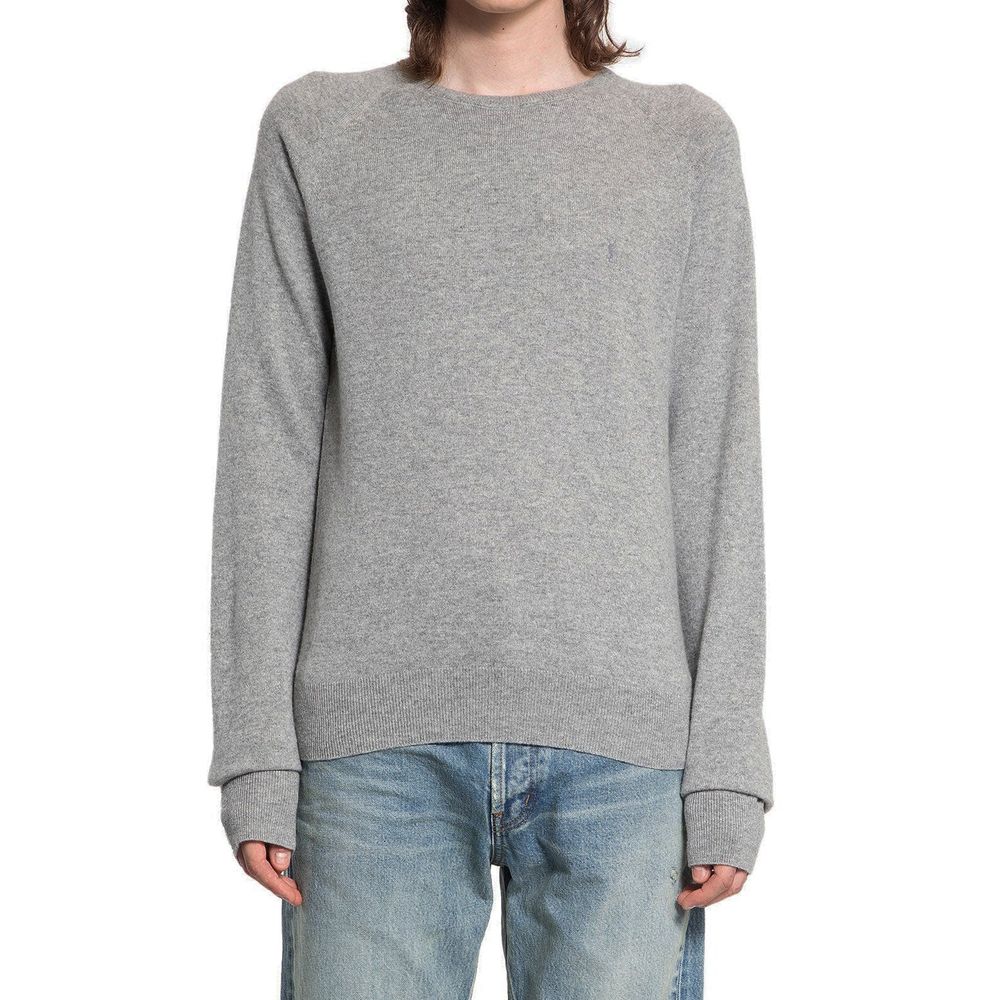 Saint Laurent Gray Cashmere Sweater Saint Laurent