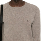 Saint Laurent Brown Cashmere Sweater Saint Laurent