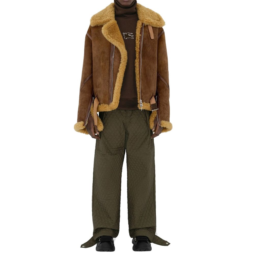 Burberry Bicolor Polyamide Casual Pants Burberry