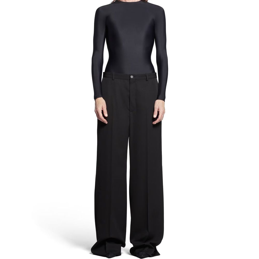 Balenciaga Black Wool Flared Pants Balenciaga