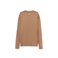 Prada Brown Cotton Long Sleeve T-Shirt Prada