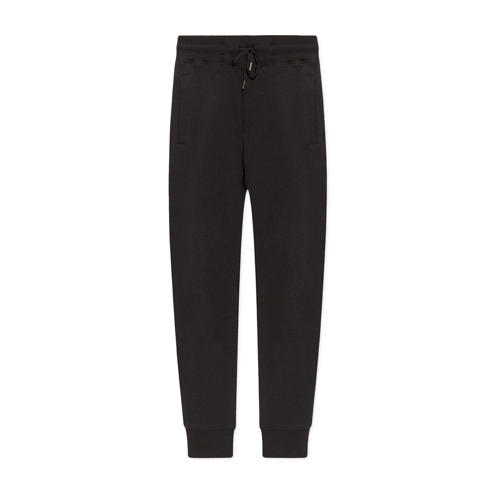 Versace Jeans Black Cotton Joggers (Workout Pants) Versace Jeans